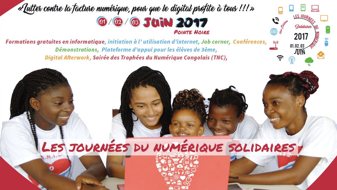 Les journées du Numérique Solidaires du 01 au 03 juin 2017 à Pointe Noire